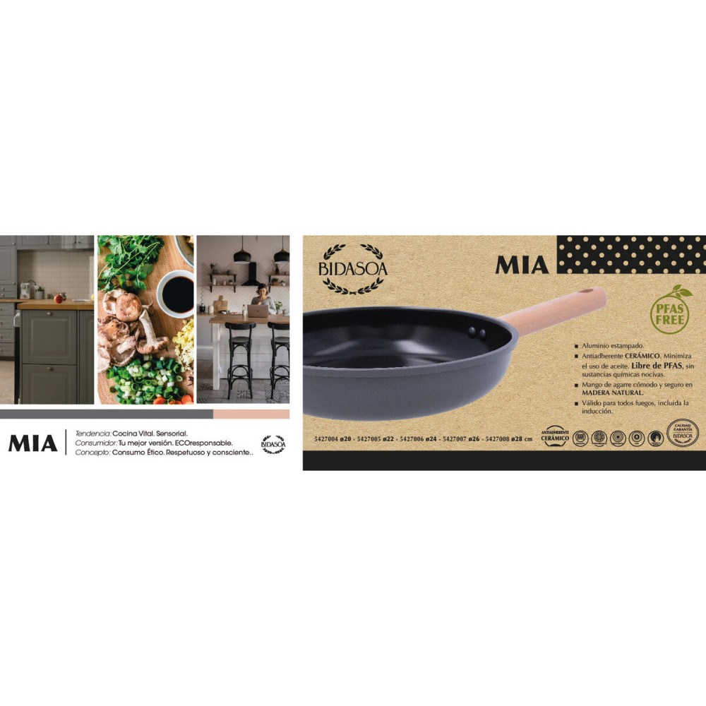 Pan Bidasoa Mia Grey Metal Ø 20 cm (6 Units)