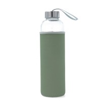 Water bottle Quid Quidate Green Glass 600 ml (12 Units)