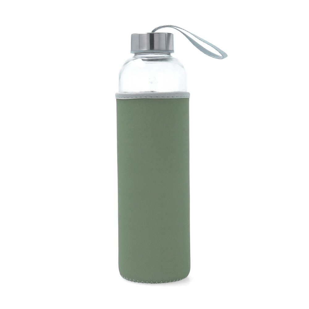 Water bottle Quid Quidate Green Glass 600 ml (12 Units)