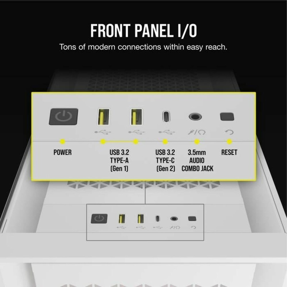 Boîtier ATX semi-tour Corsair Blanc