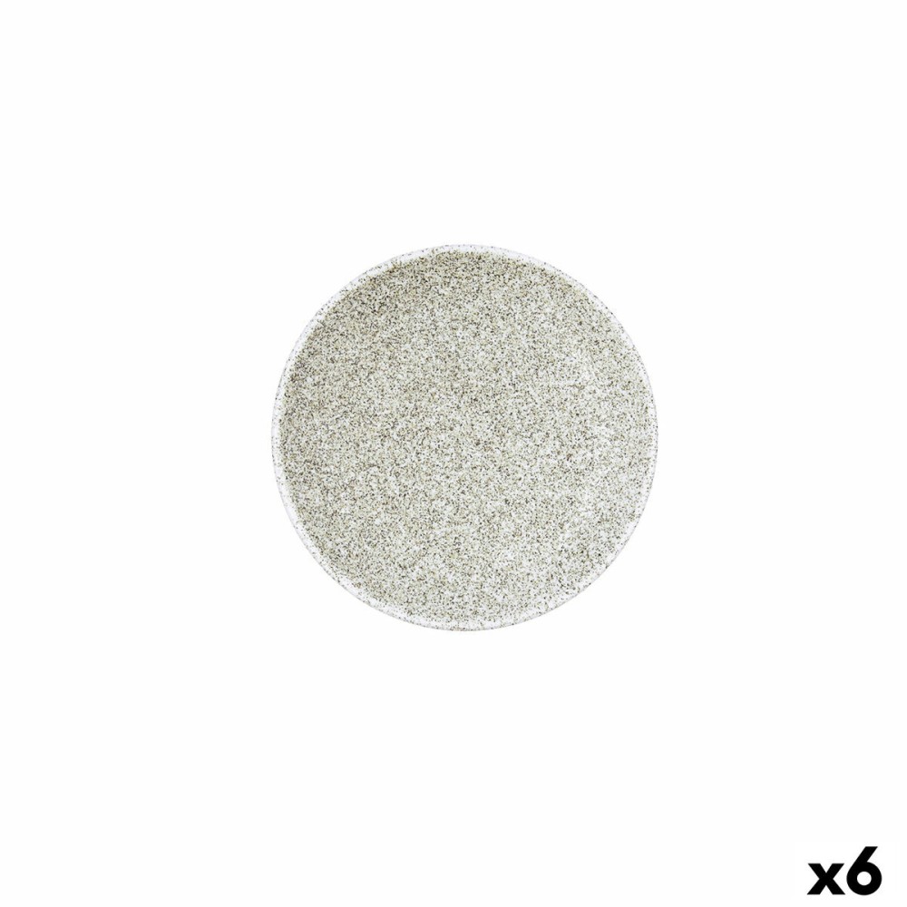 Plate Bidasoa Element Hydrozero Beige Ceramic Ø 15 cm Bread (6 Units)