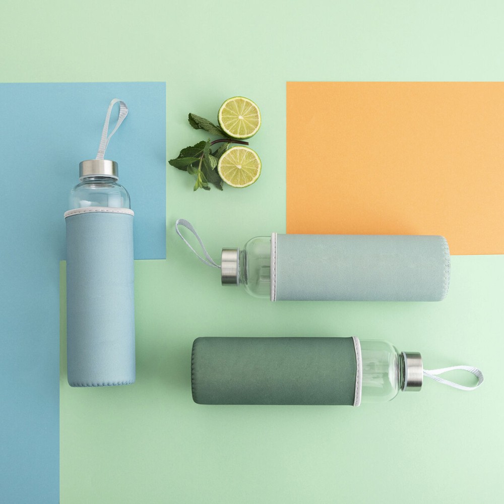 Bouteille d'eau Quid Quidate Gris verre 600 ml (12 Unités)