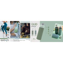 Bouteille d'eau Quid Quidate Gris verre 600 ml (12 Unités)