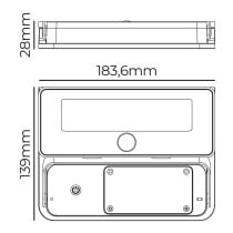 LED Wall Light EDM 31821 Polycarbonate ABS 12 W 1600 lm Solar (6500 K)