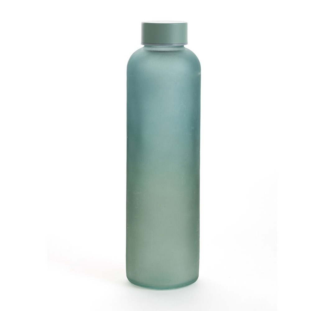 Water bottle Quid Quidate Turquoise Glass 600 ml (12 Units)