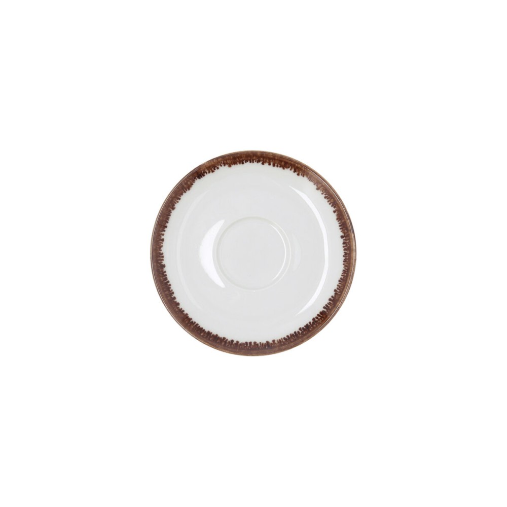Plate Bidasoa Orion Hydrozero White Ceramic Ø 14 cm Coffee (6 Units)