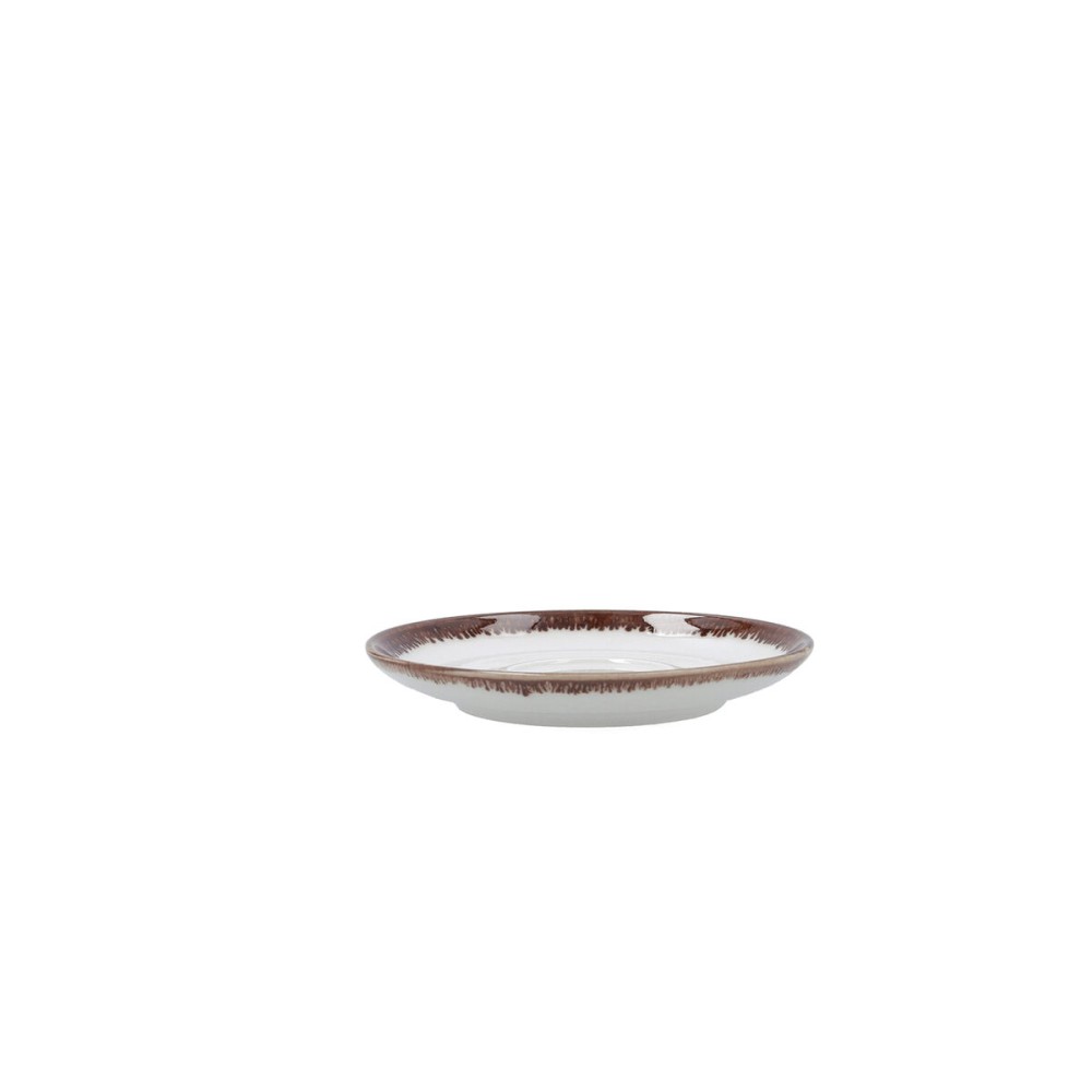 Teller Bidasoa Orion Hydrozero Weiß aus Keramik Ø 14 cm Kaffee (6 Stück)