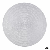 Dessous de plat Quid Habitat Argenté Plastique Ø 38 cm (12 Unités)
