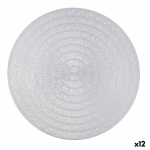 Dessous de plat Quid Habitat Argenté Plastique Ø 38 cm (12 Unités)
