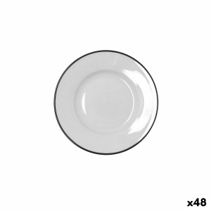 Plate Bidasoa Glacial Filo White Ceramic Ø 16,5 cm Bread (48 Units)