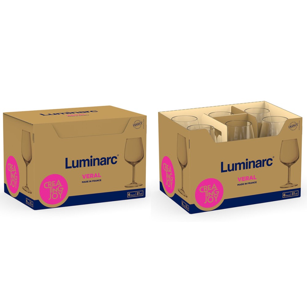 verre de vin Luminarc Veral Transparent verre 310 ml (6 Unités)