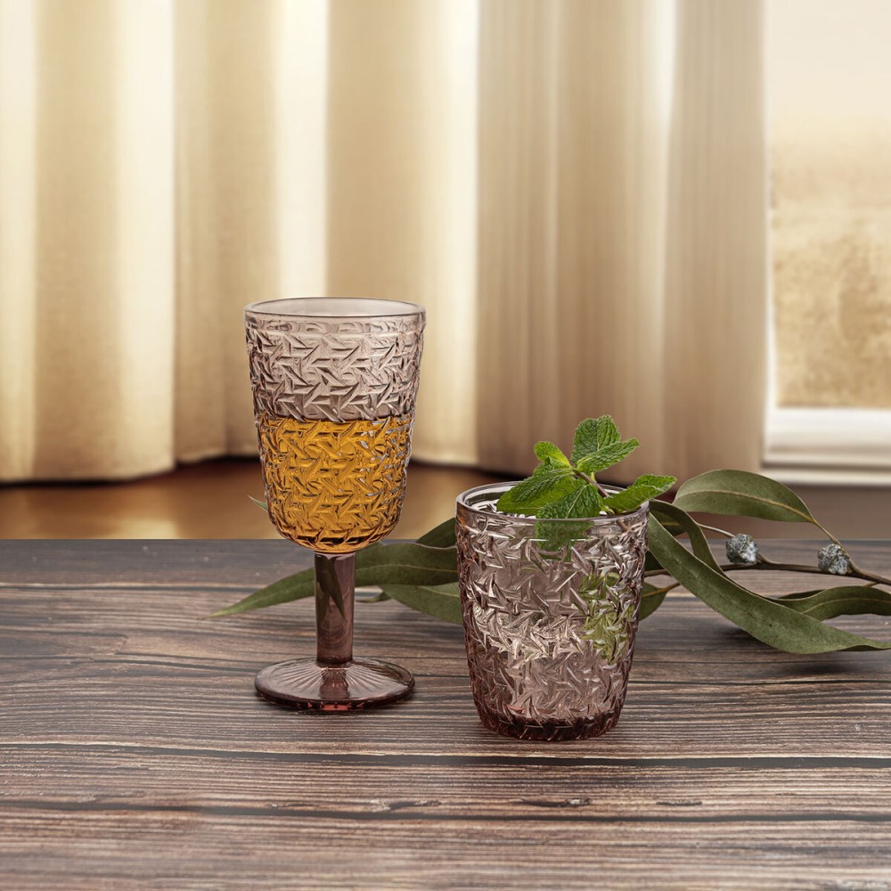 Verre Bidasoa Agata Rose verre 285 ml (6 Unités)
