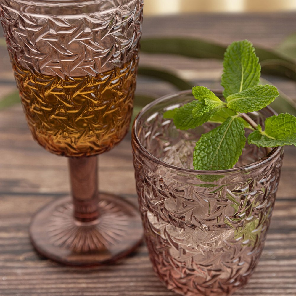Verre Bidasoa Agata Rose verre 285 ml (6 Unités)