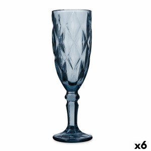 Coupe de champagne Quid Maia Bleu verre 165 ml (6 Unités)