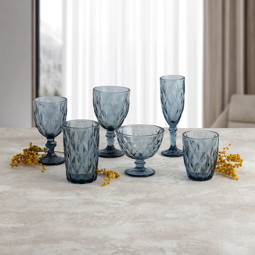 Verre Quid Maia Bleu verre 340 ml (6 Unités)