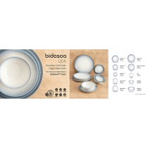 Plateau apéritif Bidasoa Lea Hydrozero Blanc 19 x 11 cm (6 Unités)