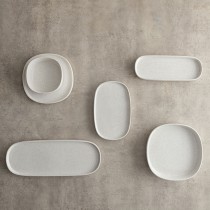 Snack tray Bidasoa Elite White 30,7 x 11,6 x 2 cm (12 Units)