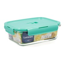 Lunchbox hermetisch Luminarc Turquesa türkis Glas 1,22 L (6 Stück)