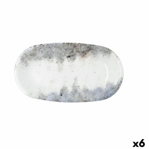 Plateau apéritif Bidasoa Polaris Hydrozero Beige 26 x 14,5 cm (6 Unités)
