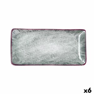 Snack tray Bidasoa Stela White 25 x 12 cm (6 Units)