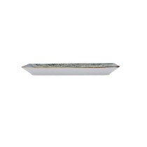 Tablett für Snacks Bidasoa Stela Weiß 25 x 12 cm (6 Stück)