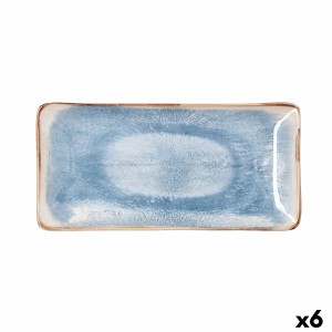 Snack tray Bidasoa Aura White 25 x 12 cm (6 Units)