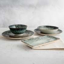 Plateau apéritif Bidasoa Stela Vert 27,5 x 16,3 cm (6 Unités)