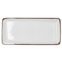 Snack tray Bidasoa Orion Hydrozero White 34 x 16 cm (6 Units)