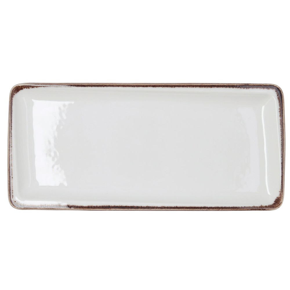 Snack tray Bidasoa Orion Hydrozero White 34 x 16 cm (6 Units)