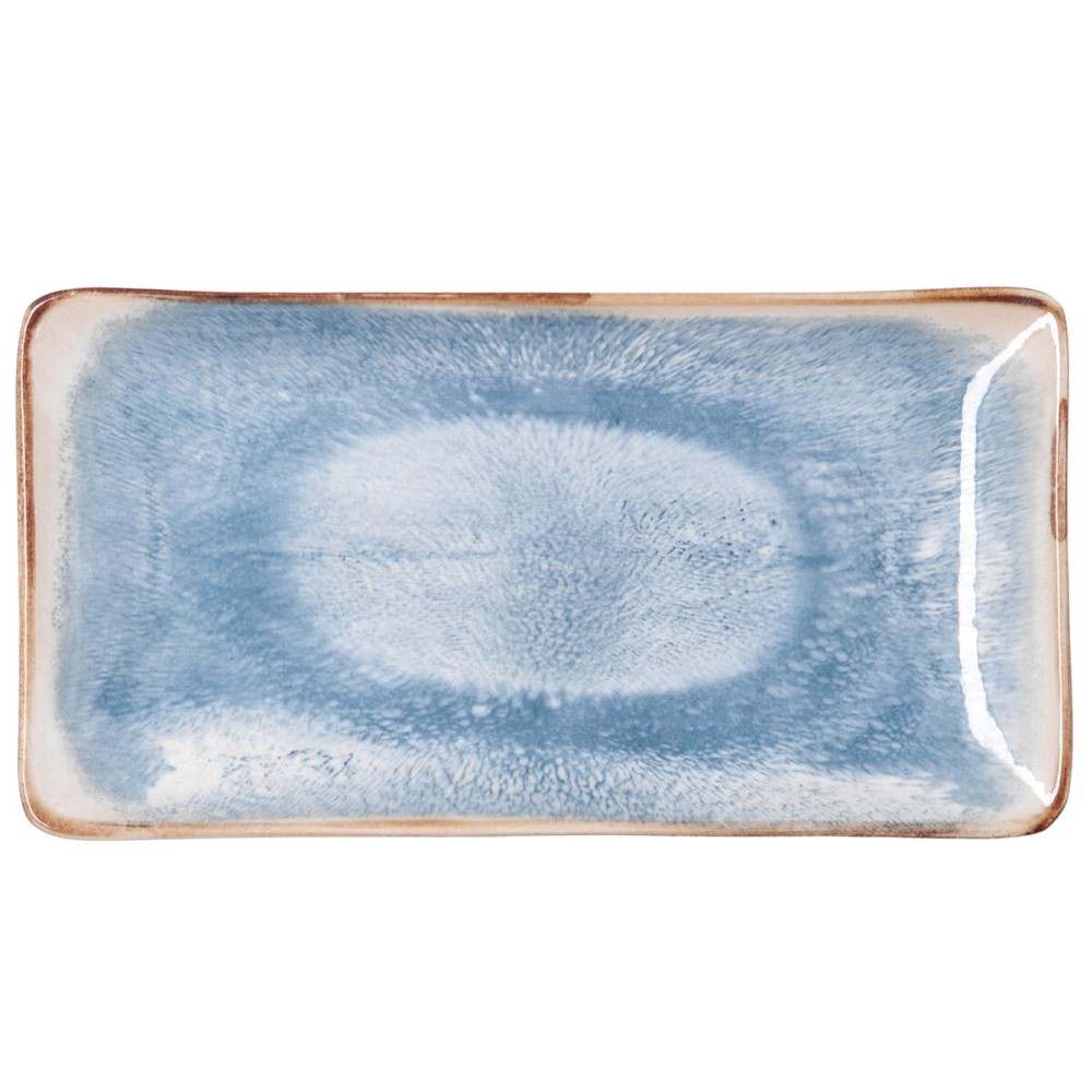 Tablett für Snacks Bidasoa Aura Weiß 27,5 x 16,3 cm (6 Stück)