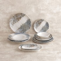 Snack tray Bidasoa Polaris Hydrozero Beige 19 x 11 cm (6 Units)