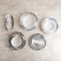 Snack tray Bidasoa Polaris Hydrozero Beige 19 x 11 cm (6 Units)
