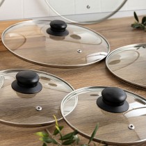 Pan lid Quid Renova Transparent Glass Ø 22 cm (6 Units)