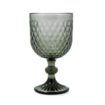 Wineglass Bidasoa Elite Grey Glass 350 ml (6 Units)
