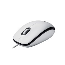 Mouse with Cable and Optical Sensor Logitech 910-006764 White 1000 dpi