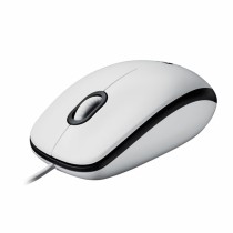 Mouse with Cable and Optical Sensor Logitech 910-006764 White 1000 dpi