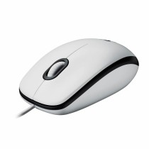 Mouse with Cable and Optical Sensor Logitech 910-006764 White 1000 dpi