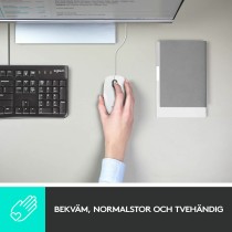 Souris avec Câble et Capteur Optique Logitech 910-006764 Blanc 1000 dpi