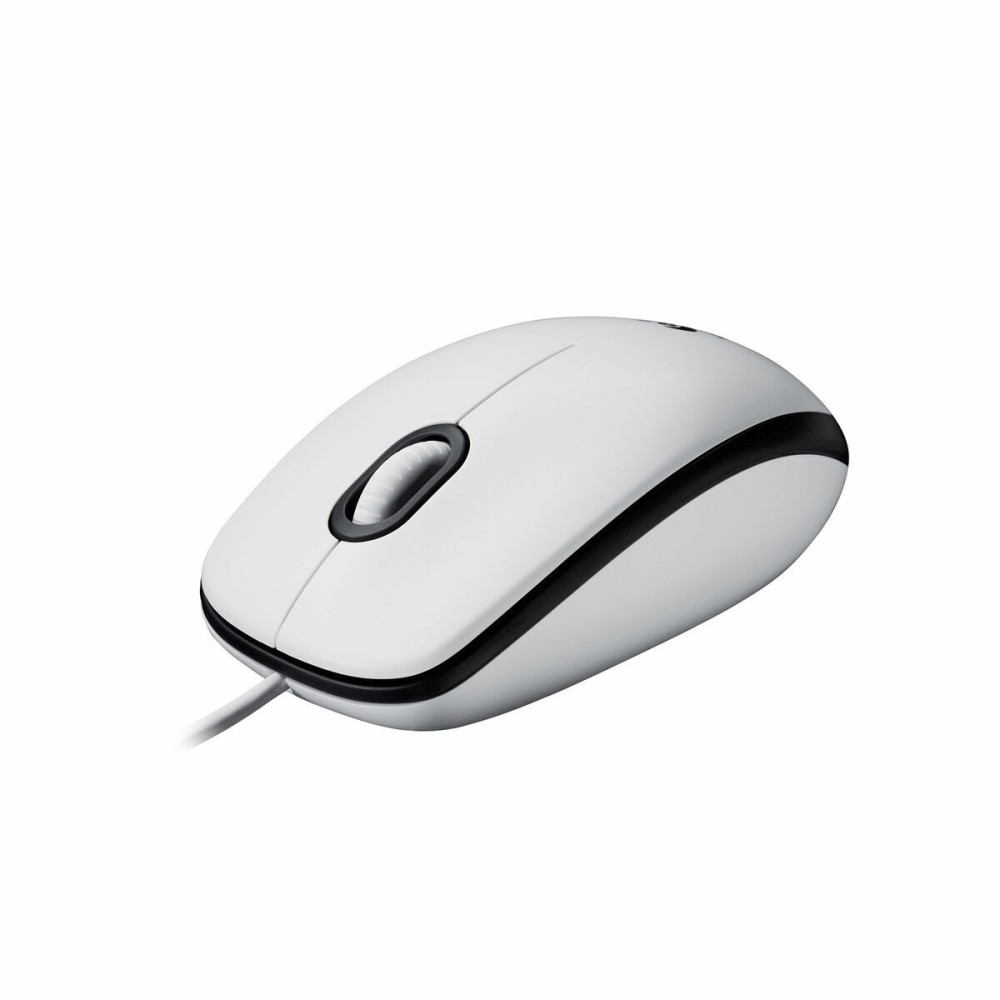 Souris avec Câble et Capteur Optique Logitech 910-006764 Blanc 1000 dpi
