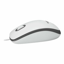 Mouse with Cable and Optical Sensor Logitech 910-006764 White 1000 dpi