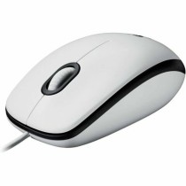Mouse with Cable and Optical Sensor Logitech 910-006764 White 1000 dpi