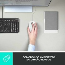 Souris avec Câble et Capteur Optique Logitech 910-006764 Blanc 1000 dpi