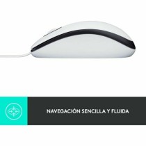 Mouse with Cable and Optical Sensor Logitech 910-006764 White 1000 dpi