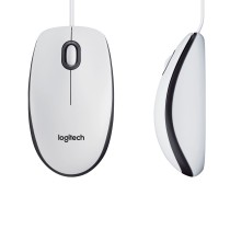 Mouse with Cable and Optical Sensor Logitech 910-006764 White 1000 dpi