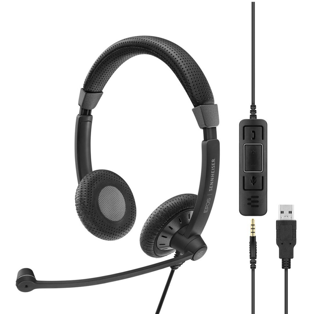 Casques avec Microphone Epos Noir Bluetooth