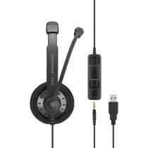 Casques avec Microphone Epos Noir Bluetooth