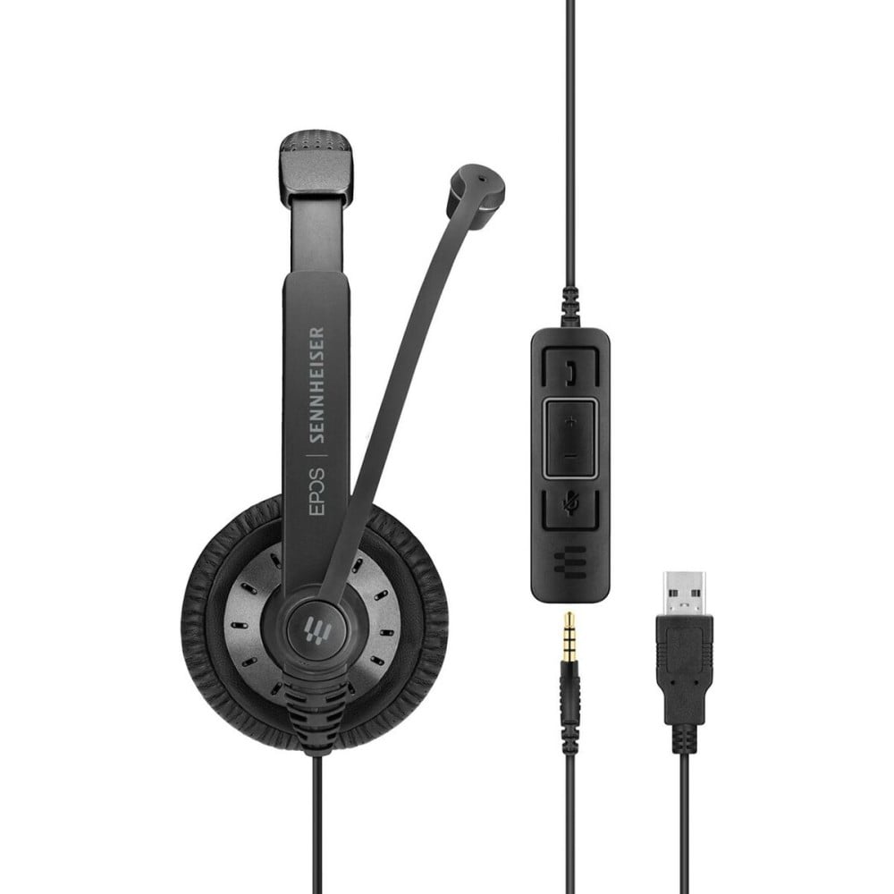 Casques avec Microphone Epos Noir Bluetooth
