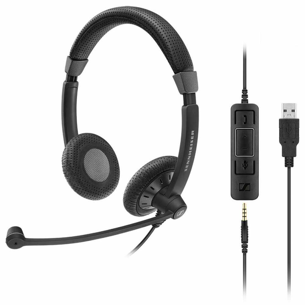 Casques avec Microphone Epos Noir Bluetooth