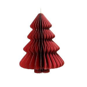 Weihnachtsbaum Decoris Rot Papier Ø 30 x 40 cm