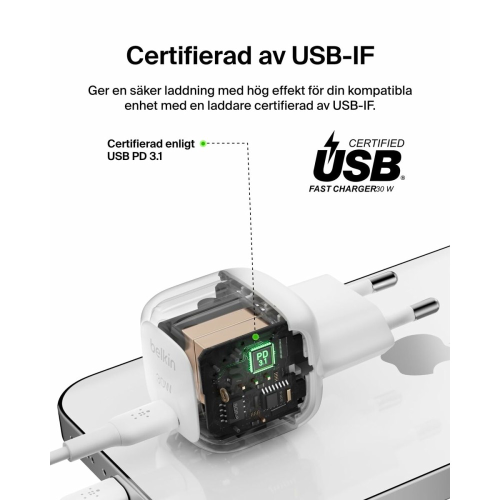 Câble USB vers Lightning Belkin WCA008KQ1MWH-B5